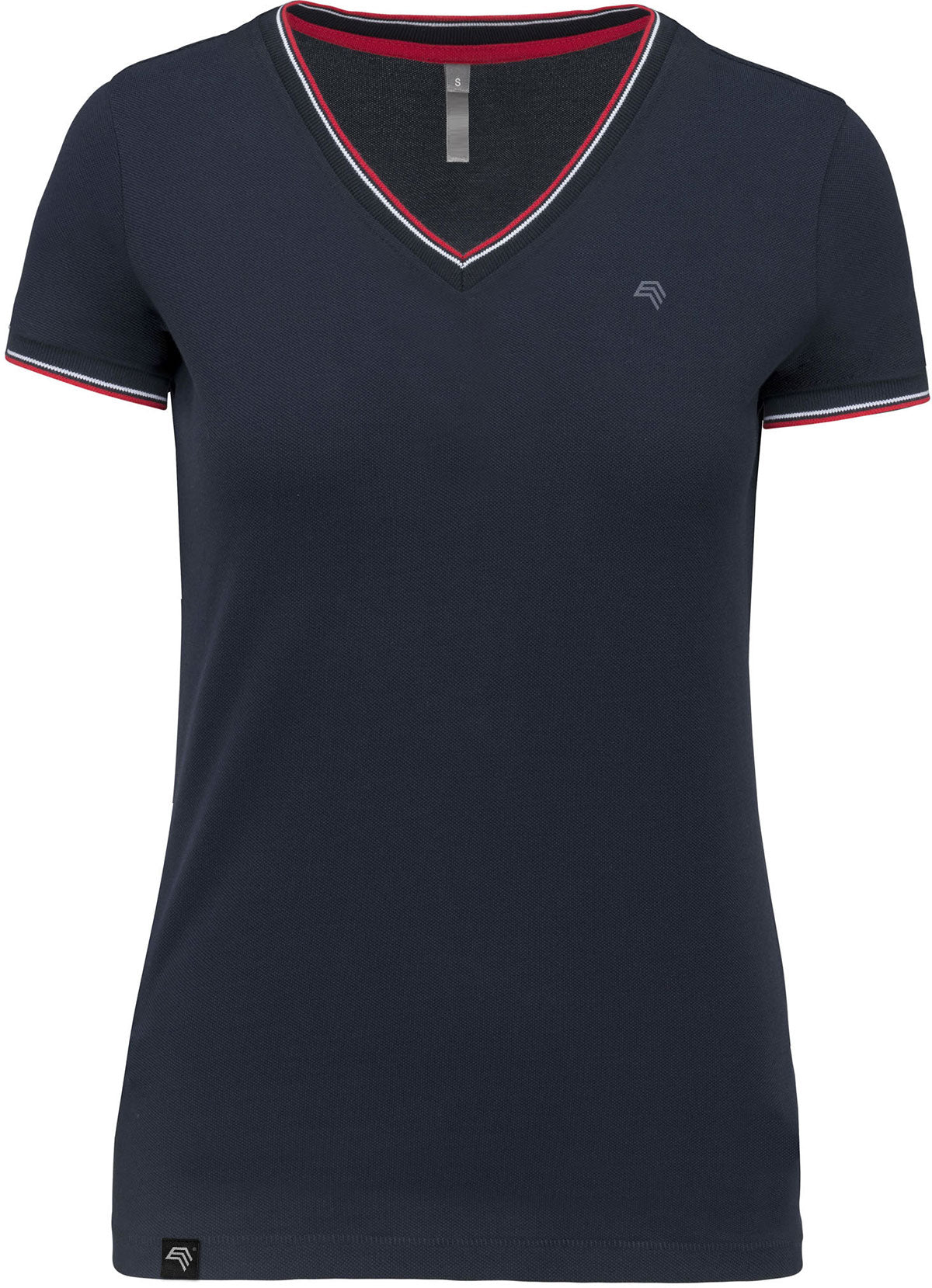 BRK 493K ― Damen Piqué-Trikot V-Neck T-Shirt