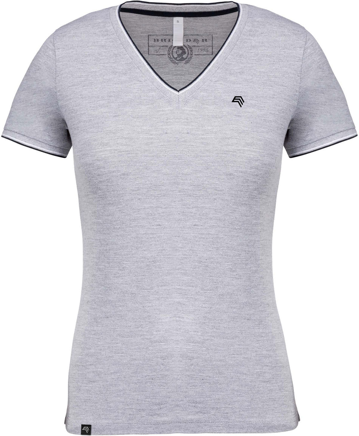 BRK 493K ― Damen Piqué-Trikot V-Neck T-Shirt