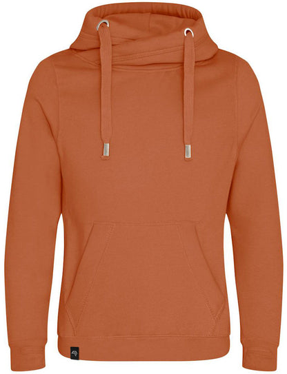 JDS 0021 ― Cross Neck Überkreuz Hoodie - Ginger Biscuit Braun