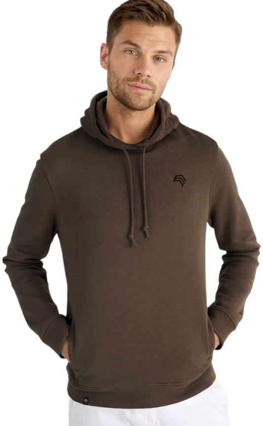 BAC U33B ― Weicher Herren Bio-Baumwolle Hoodie - Mocha Braun