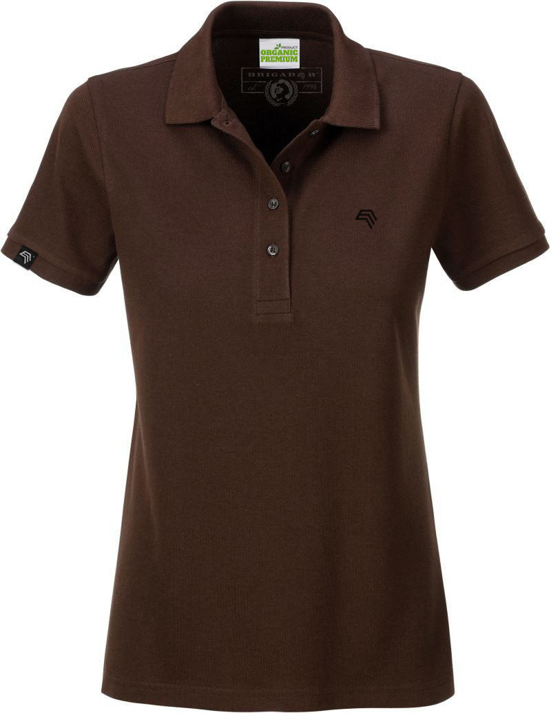 JAN 8009 ― Women's Organic Cotton Polo Shirt - Brown
