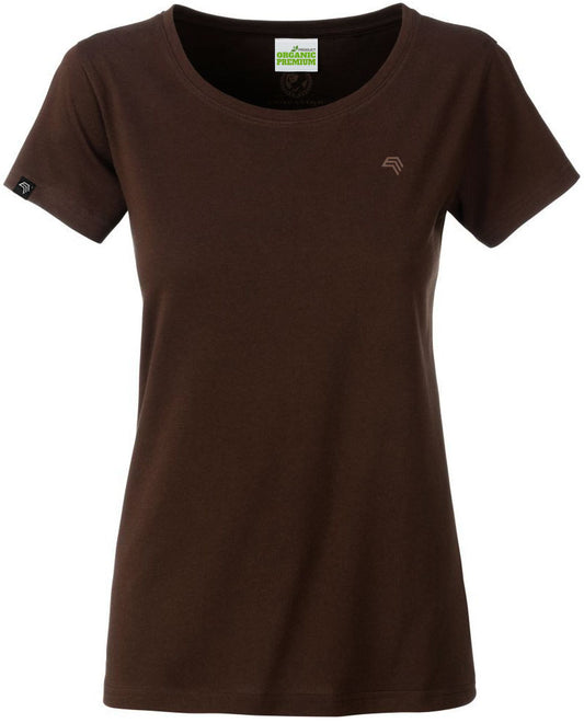 ― % ― JAN 8007/ ― Damen Bio-Baumwolle T-Shirt Organic - Braun [S]