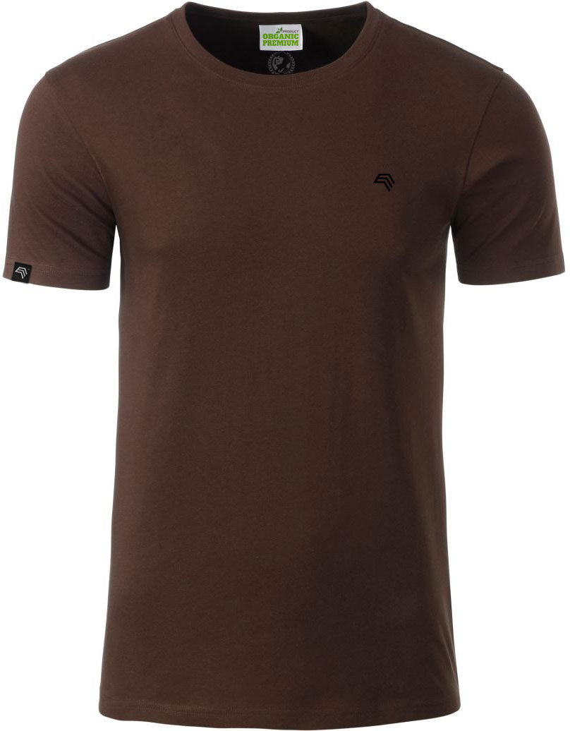 JAN 8008 ― Men's Organic Cotton T-Shirt - Brown