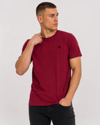 JAN 8008 ― Herren T-Shirt aus Bio-Baumwolle – Weinrot / Bordeauxrot