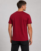 ― % ― JAN 8008 ― Herren Bio-Baumwolle T-Shirt - Bordeaux Rot Braun [L]