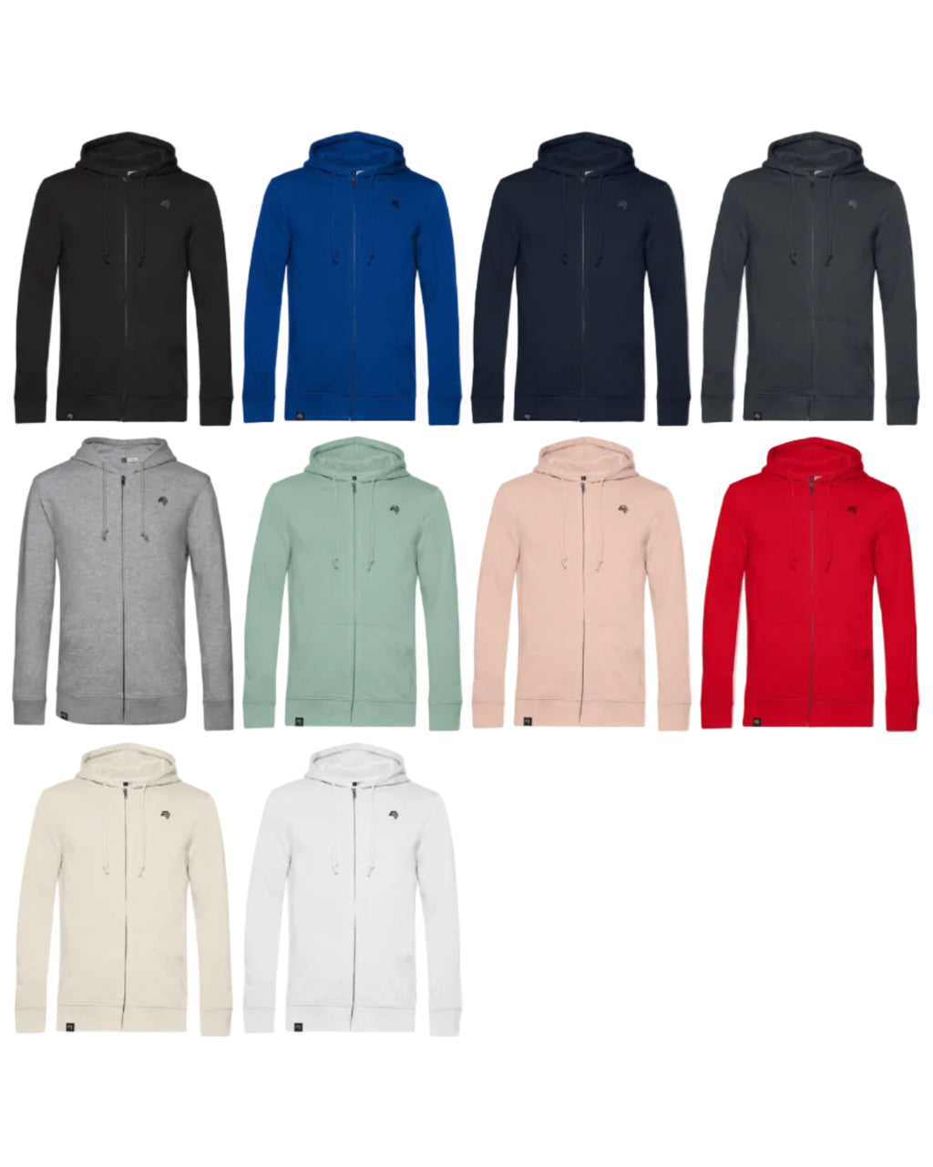 CAB B3U5 ― Weiche Kapuzen-Sweatjacke mit Bio-Baumwolle