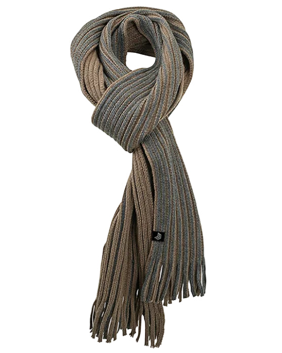 CHB 9798 ― Strickschal mit markantem Zweifarb-Rippdesign
