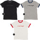 Auslaufartikel ― MTS M175/12b ― Unisex Bio-Baumwolle Peach Finish Retro Ringer T-Shirt - Natural Weiß / Rot