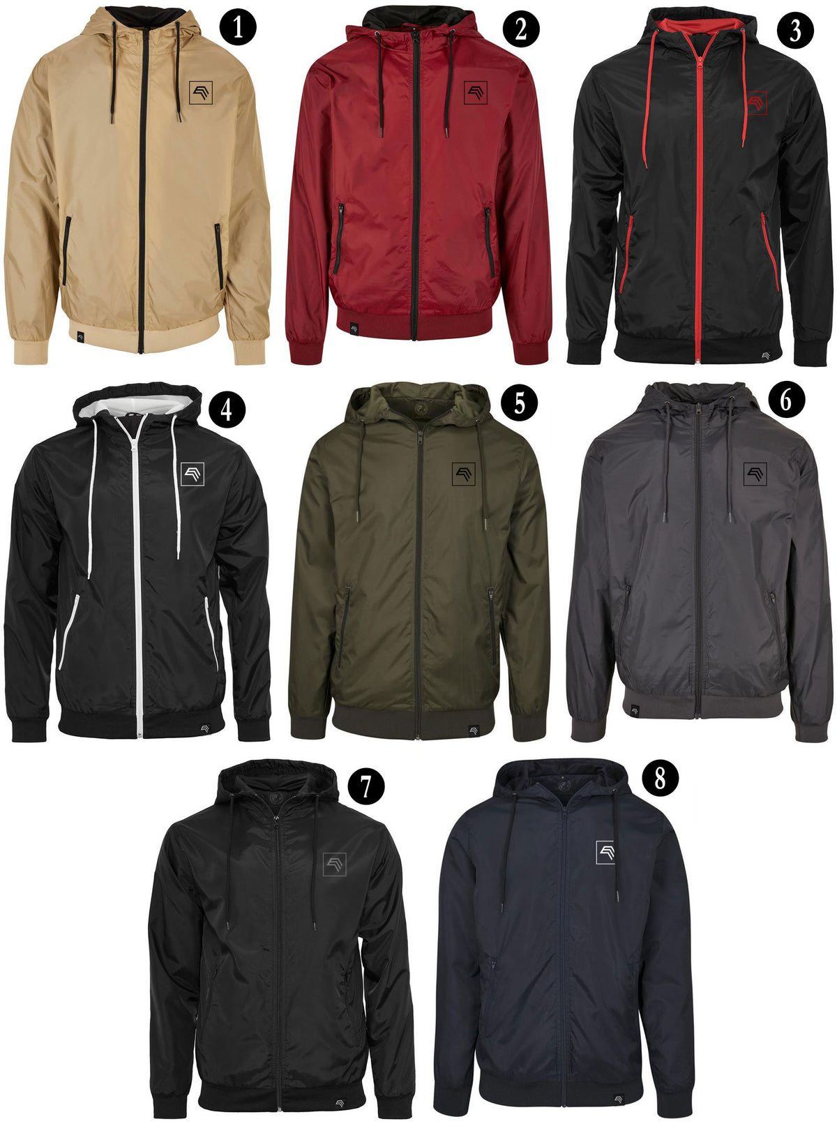 BBD 0016/130 ― Windrunner Jacket - Black / Red