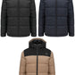 KRB 6163 ― Unisex Steppparka mit Kapuze - Schwarz