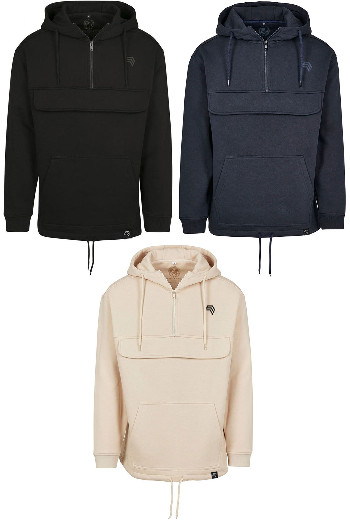 BBD 0098 ― Sweat Pull Over Hoodie - Schwarz