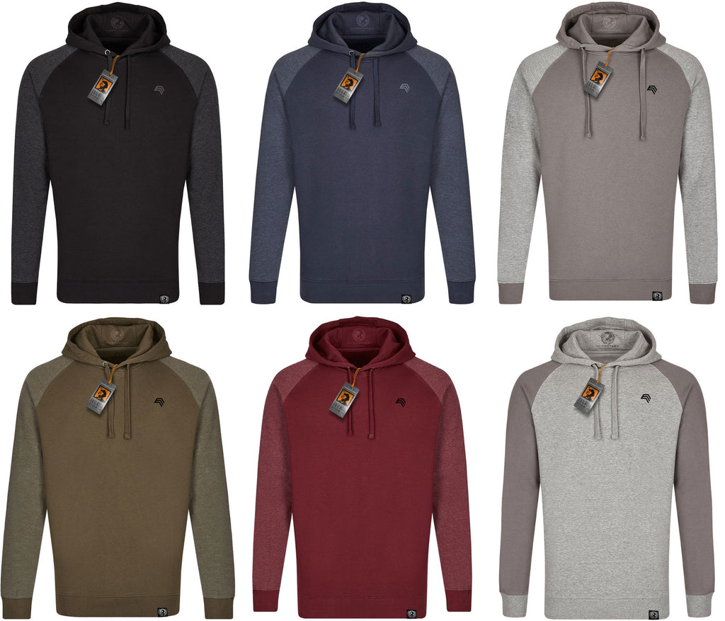 MMT 0611 ― Bi-Color No Pocket Hoodie Sweatshirt - Heather Gray / Solid
