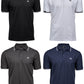 TJS 1407 ― Luxury Stripe Stretch Bio-Baumwolle Polo Shirt - Weiß / Navy Blau