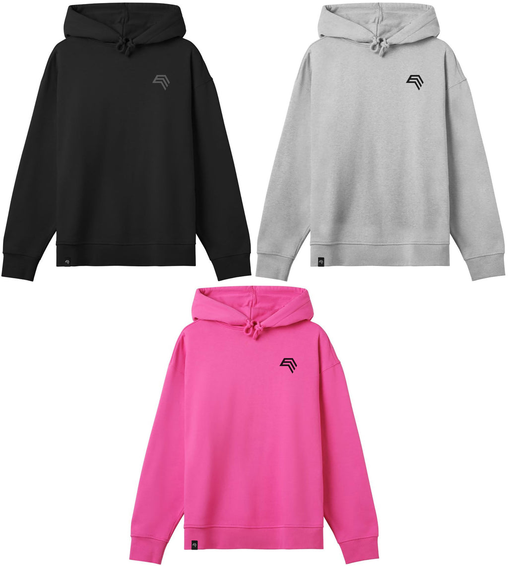 HMB 2595 ― Schwerer Ladies Oversize Organic Hoodie - Schwarz