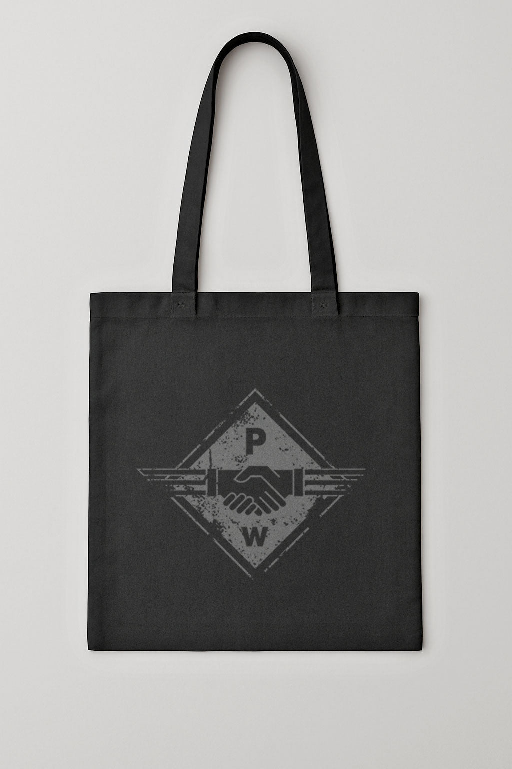 Hands PW ― Tote Bag Fabric Bag - Black