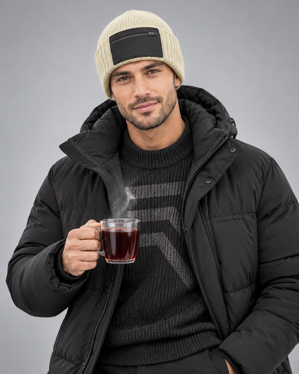 DFB R433 ― Beanie mit Reißverschlusstasche