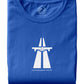 Autobahn / Brücke der Freundschaft ― T-Shirt - Blau