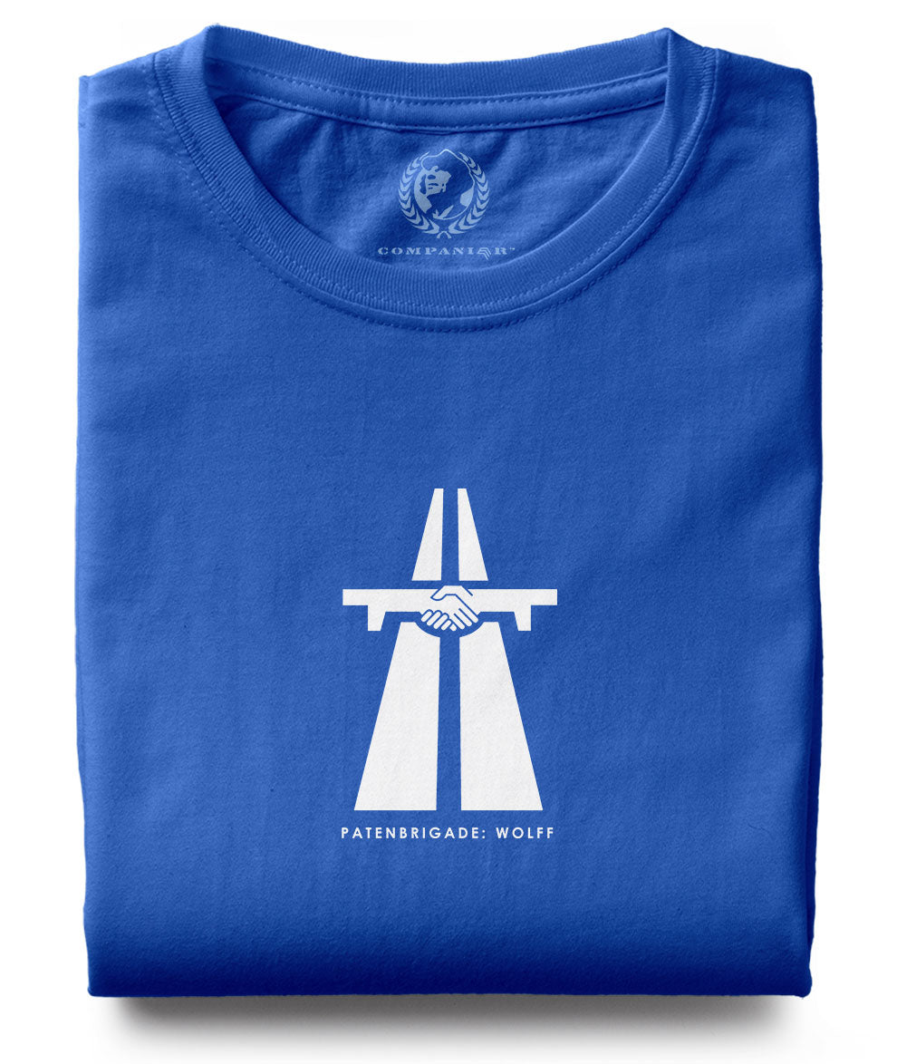 Autobahn / Brücke der Freundschaft ― T-Shirt - Blau