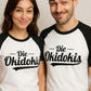 Die Okidokis ― Contrast Raglan T-Shirt - Weiß / Schwarz