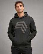 Essential Hoodie ― Men's Unisex COMPANIEER Logo Hoodie – Black
