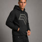 Essential Hoodie ― Herren Unisex COMPANIEER Logo Hoodie – Schwarz