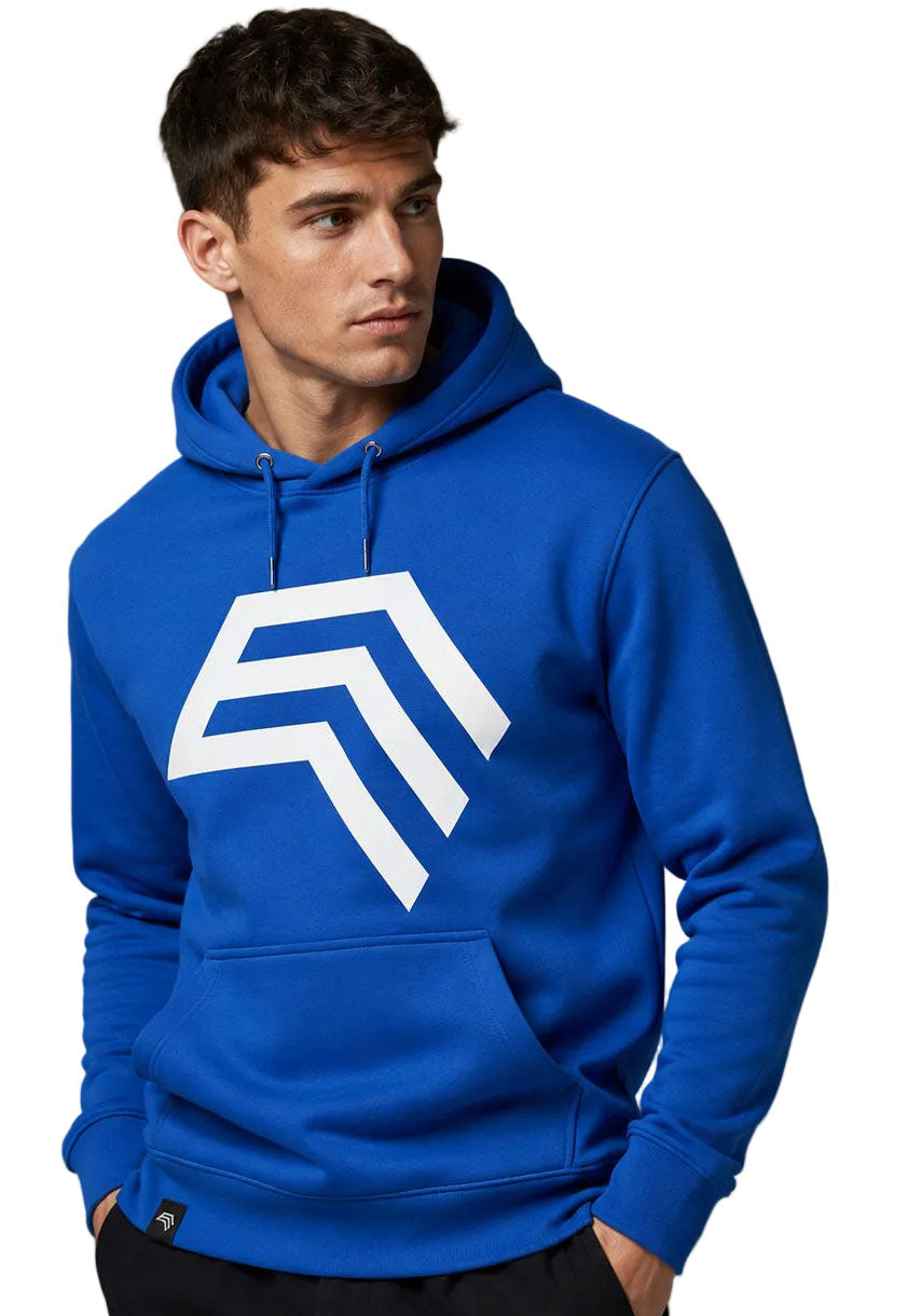 Essential Hoodie ― Herren Unisex COMPANIEER Logo Hoodie – Royal Blau