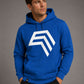 Essential Hoodie ― Herren Unisex COMPANIEER Logo Hoodie – Royal Blau