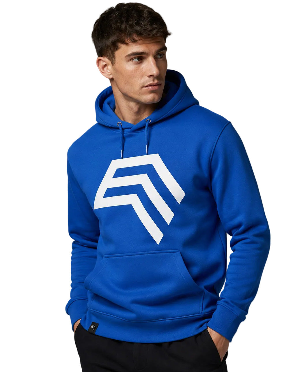 Essential Hoodie ― Herren Unisex COMPANIEER Logo Hoodie – Royal Blau