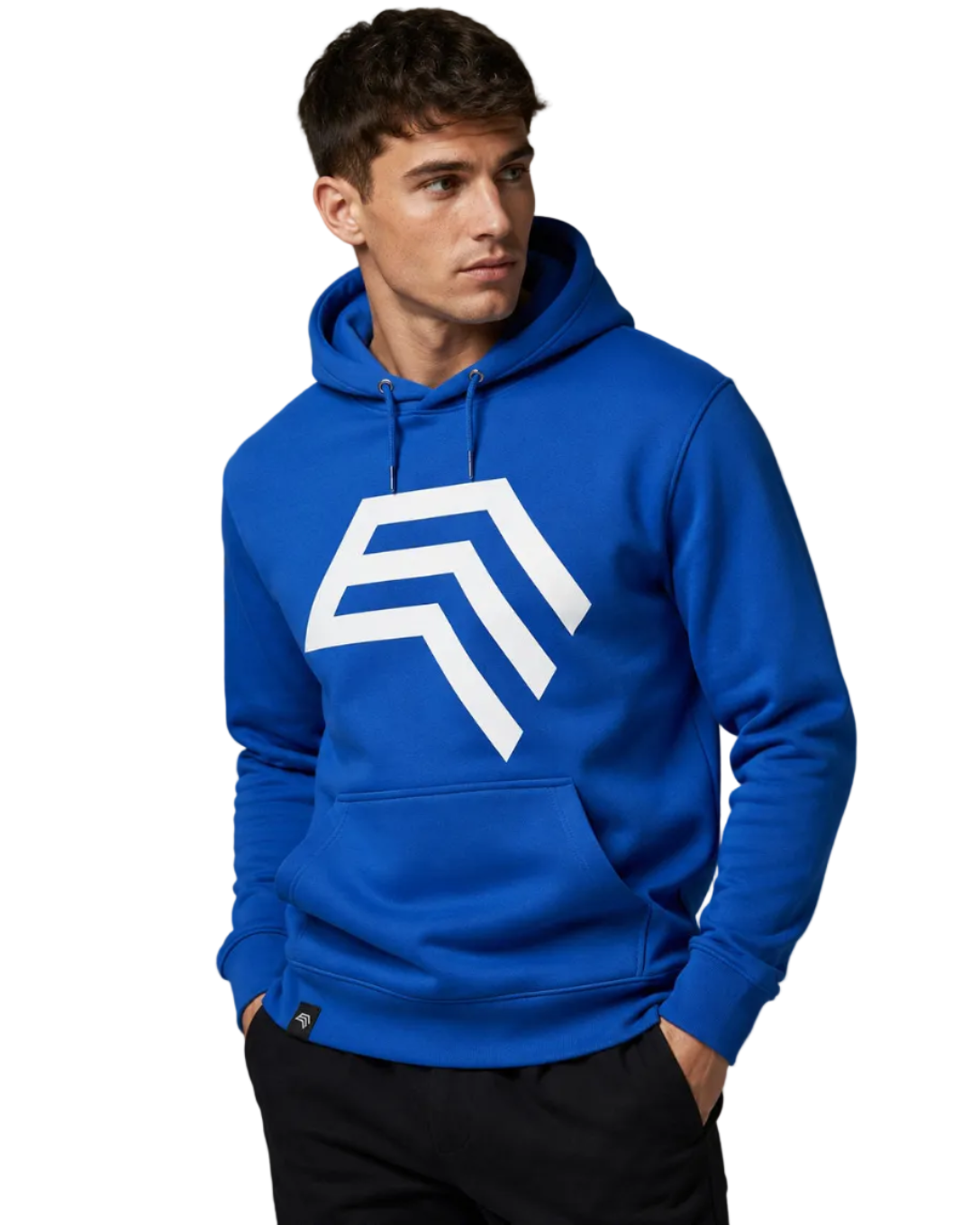 Essential Hoodie ― Herren Unisex COMPANIEER Logo Hoodie – Royal Blau