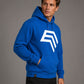 Essential Hoodie ― Herren Unisex COMPANIEER Logo Hoodie – Royal Blau