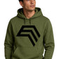 Essential Hoodie ― Herren Unisex COMPANIEER Logo Hoodie – Olivegrün