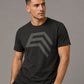 Essential Shirt ― Herren Unisex COMPANIEER Logo T-Shirt – Schwarz