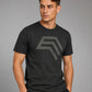 Essential Shirt ― Herren Unisex COMPANIEER Logo T-Shirt – Schwarz
