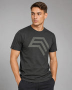 Essential Shirt ― Herren Unisex COMPANIEER Logo T-Shirt – Schwarz