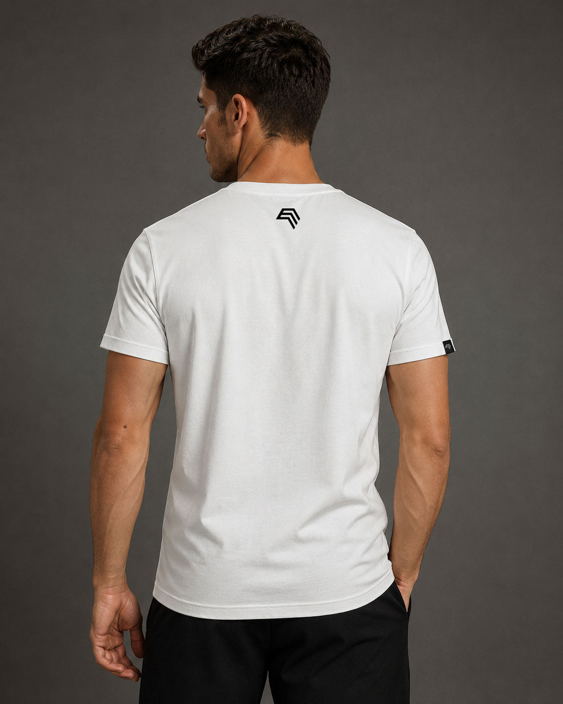 Essential Shirt ― Herren Unisex COMPANIEER Logo T-Shirt – Weiß