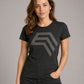 Essential Shirt ― Damen COMPANIEER Logo-T-Shirt – Schwarz