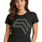 Essential Shirt ― Damen COMPANIEER Logo-T-Shirt – Schwarz