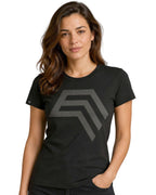 Essential Shirt ― Damen COMPANIEER Logo-T-Shirt – Schwarz