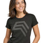 Essential Shirt ― Damen COMPANIEER Logo-T-Shirt – Schwarz
