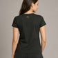 Essential Shirt ― Damen COMPANIEER Logo-T-Shirt – Schwarz