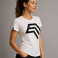 Essential Shirt ― Damen COMPANIEER Logo-T-Shirt – Weiß