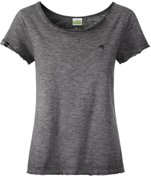 Auslaufartikel ― JAN 8015 ― Damen Bio-Baumwolle Flammgarn T-Shirt - Graphite Grau