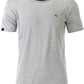 JAN 8002 ― Herren Bio-Baumwolle Rollsaum T-Shirt - Heather Melange Grau