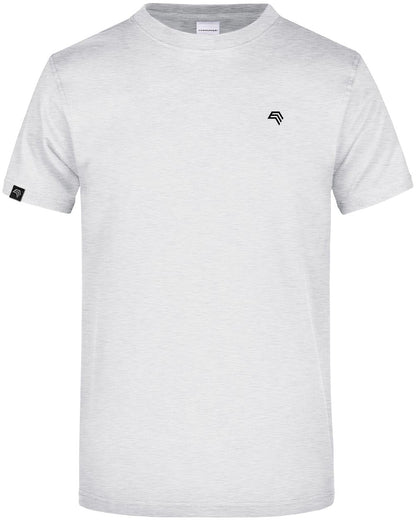 JAN 0002 ― Herren Heavy Komfort T-Shirt - Ash Grau Melange