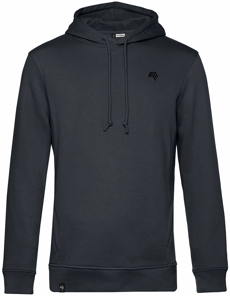 BAC U33B ― Soft Men's Organic Cotton Hoodie - Asphalt Grey