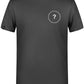 Unisex Mens Basic T-Shirt - Dark Grau - incl. Print