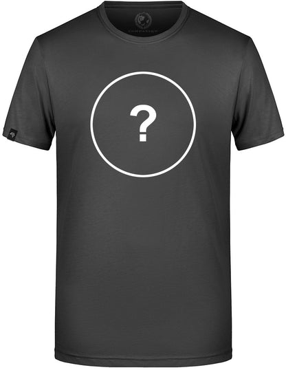 Unisex Mens Basic T-Shirt - Dark Grau - incl. Print