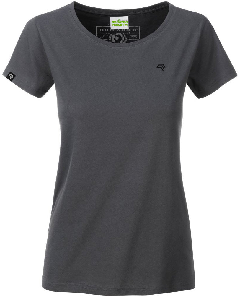 JAN 8007 - Women's Organic Cotton T-Shirt - Graphite Grey