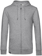 BAC U35B ― Soft Hooded Sweatshirt with Organic Cotton - Heather Grey Melange