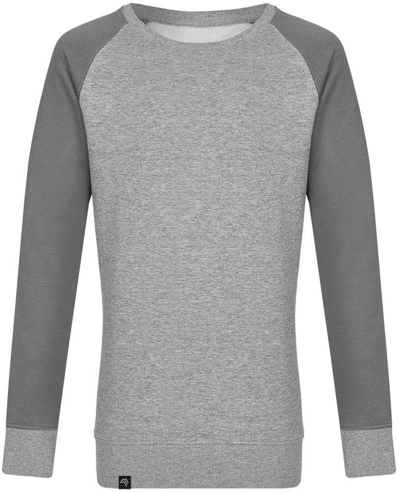 MMT 0510 ― Bi-Color Raglan Sweatshirt - Grau Melange / Solid